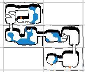 A planning map of a cave.